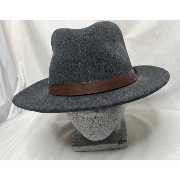Pendleton Other - Pendleton 100% Virgin Wool Gray Grey Fedora Style XL 7 1/2 to 7 3/4 Hat X-Large